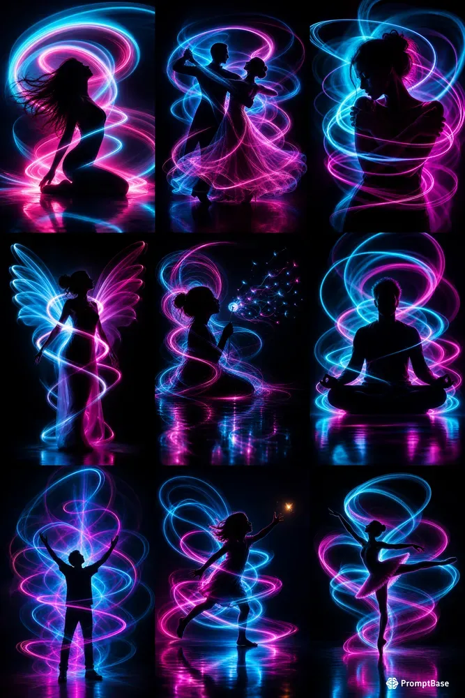 Silhouettes In Orbiting Light