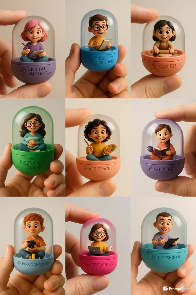 Work Life Mini Characters Capsule Trends