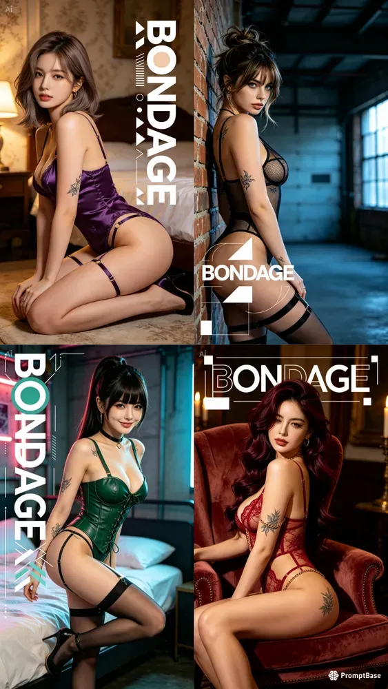 Bondage Lingerie Photoreal Woman