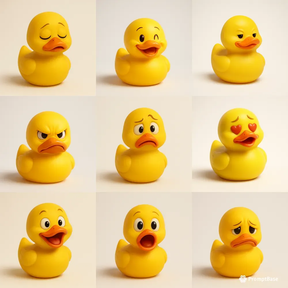 Classic Rubber Duck Emotions