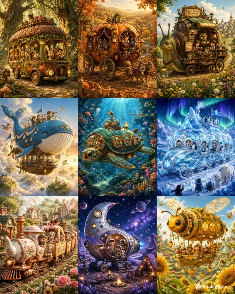 Whimsical Storybook Vehicle Makers