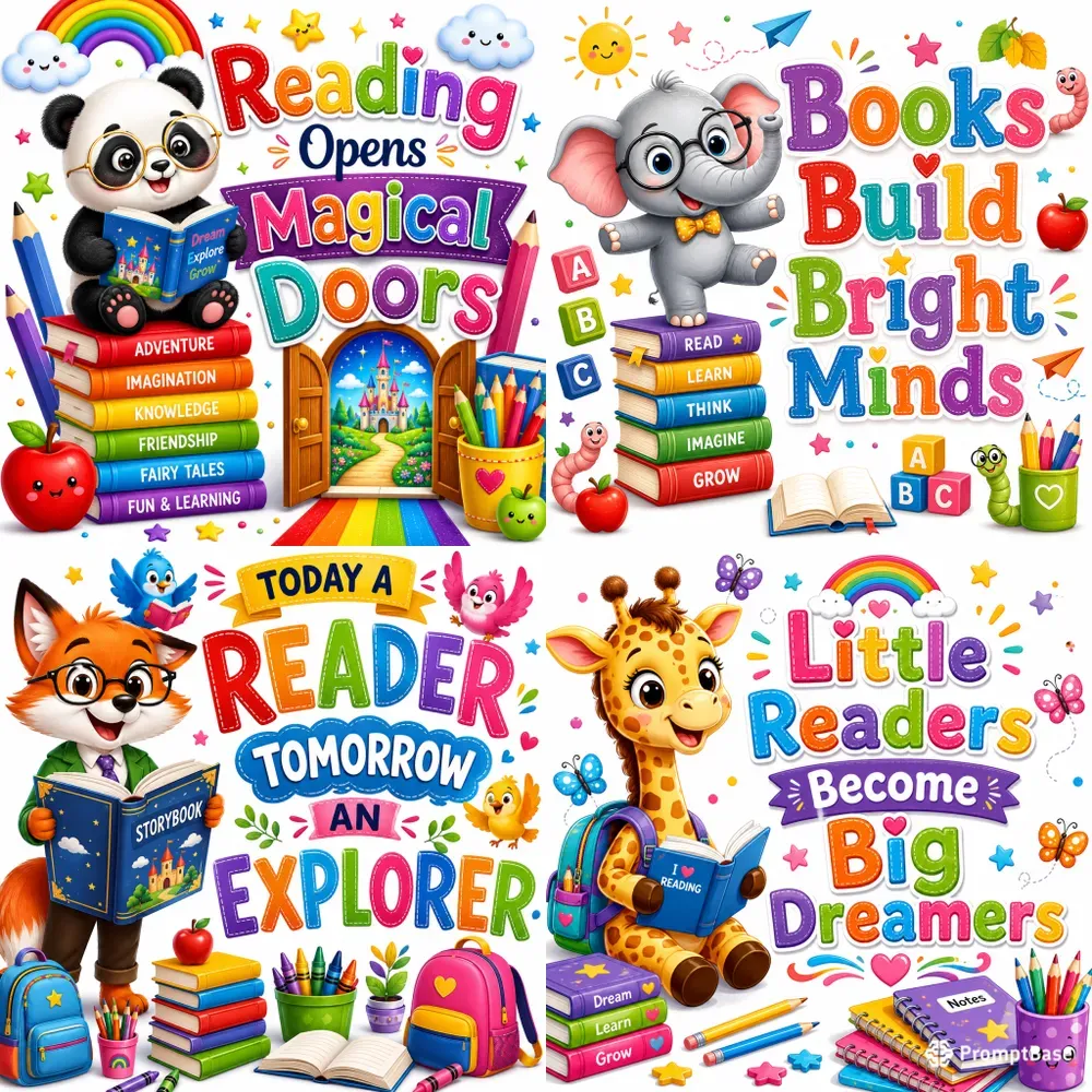 Cute Classroom Reading Poster Packs