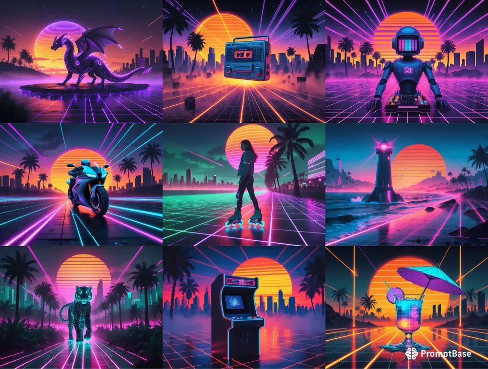 Ultimate 80s Synthwave Phoenix Engines