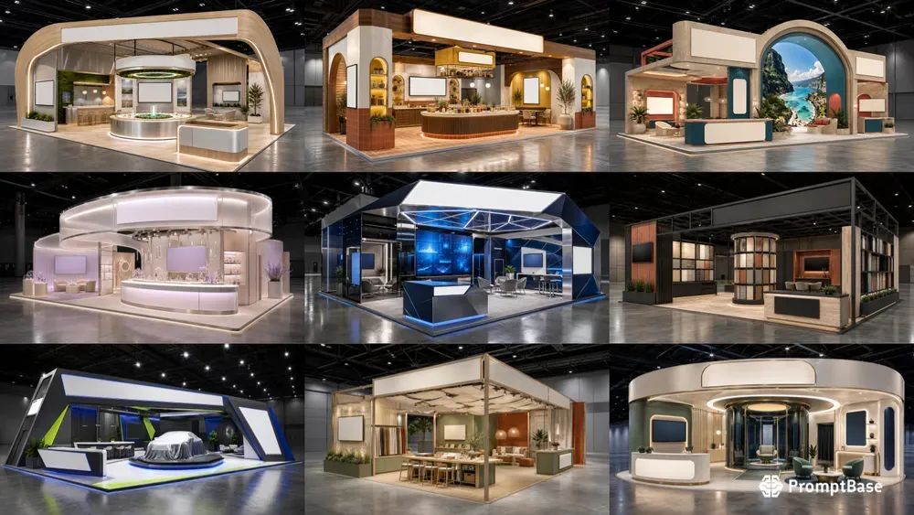 Trade Show Booth Concept Renders