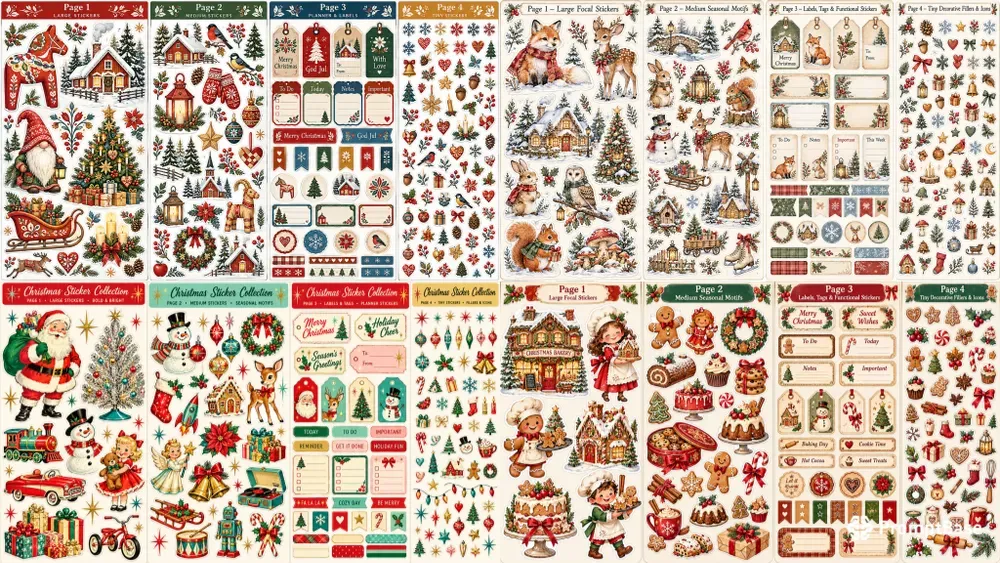 Christmas Sticker Collections