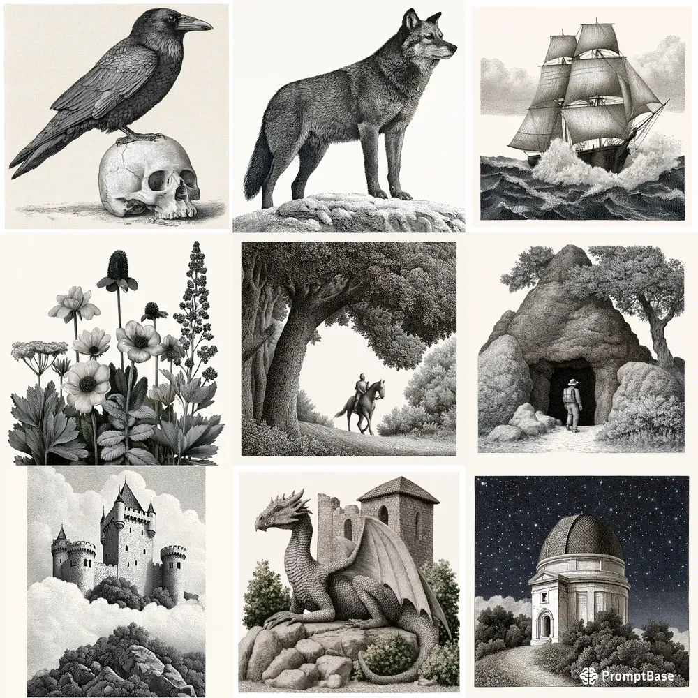 Classic Engraved Book Illustrations