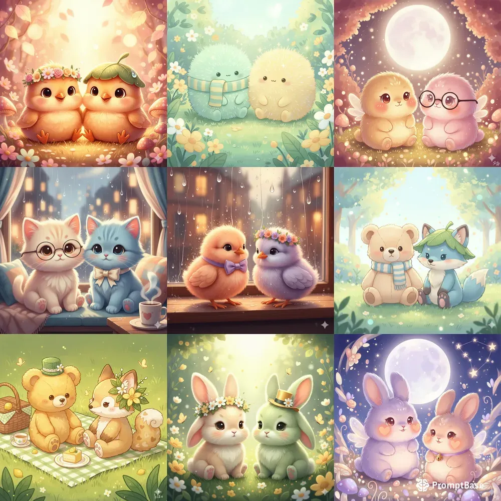 Cute Duo Characters Packs