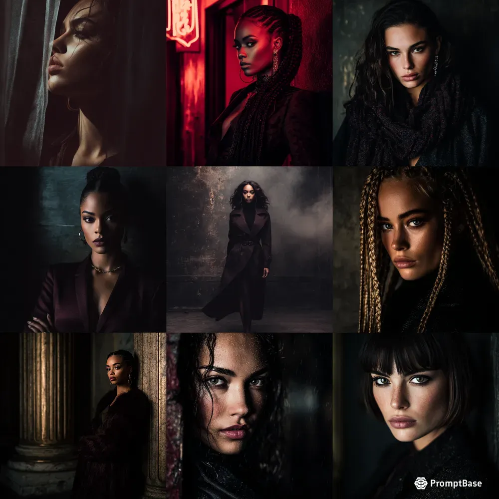 Boss Energy Dark Aesthetic Portraits