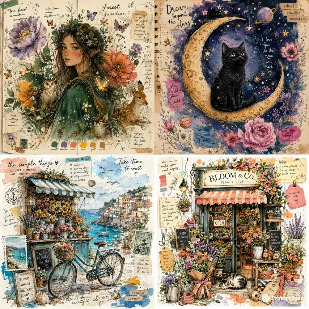 Whimsical Handdrawn Story Art