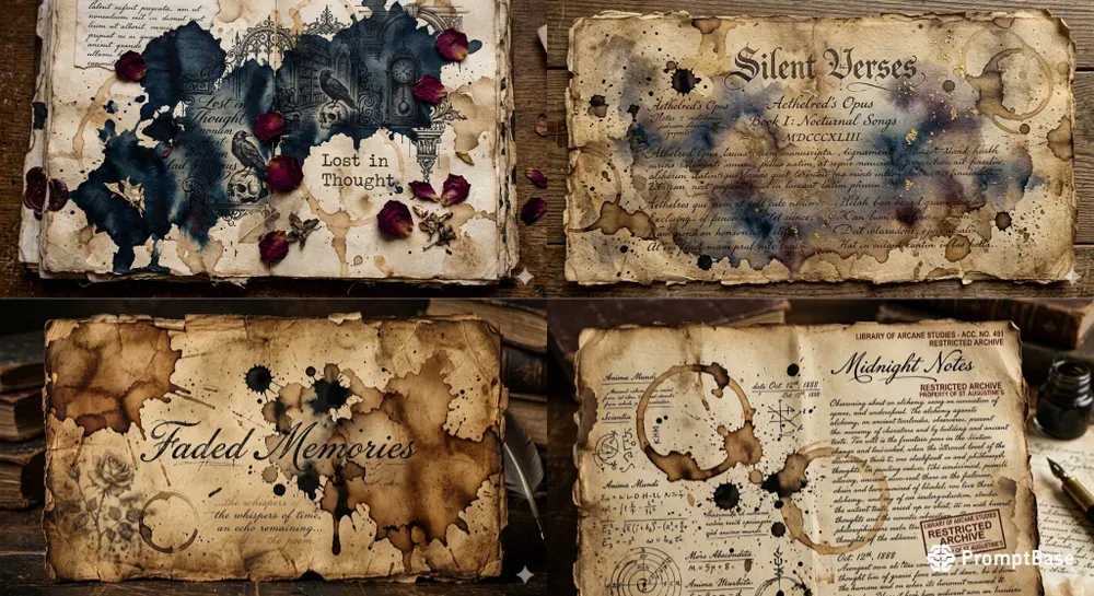 Ink Blots Coffee Stains