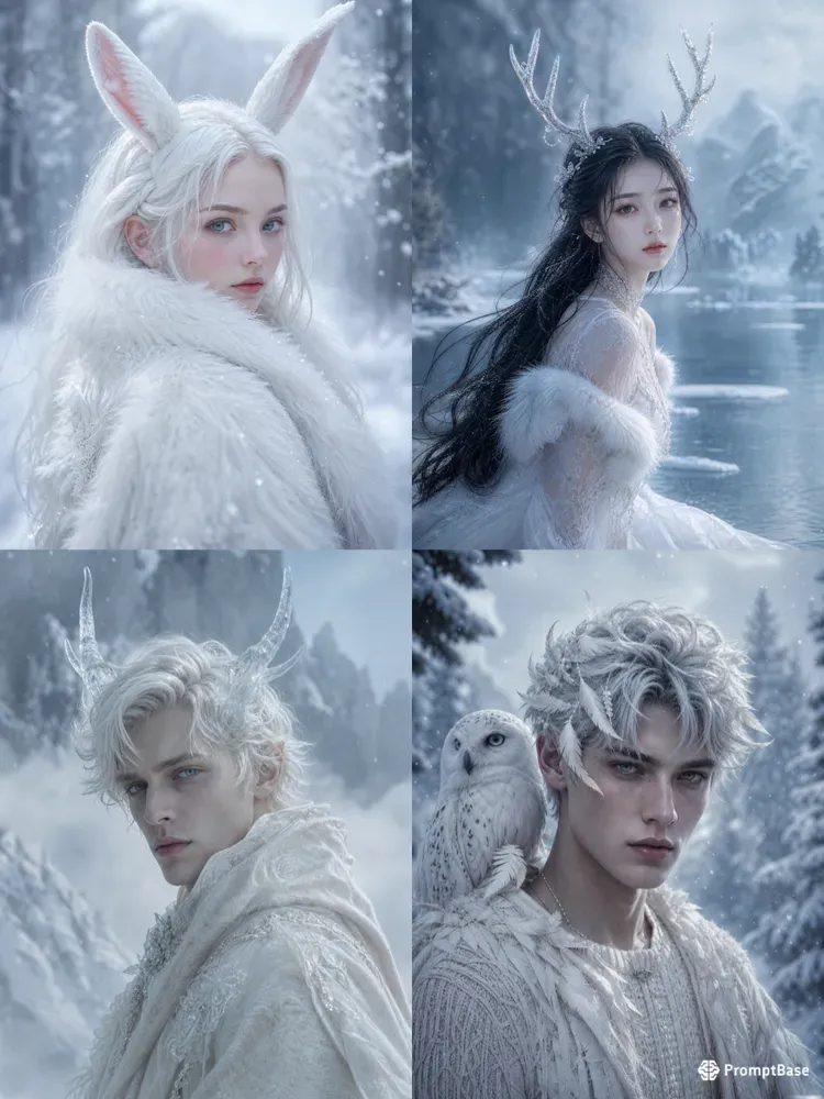 Ethereal Winter Fantasy Portraits