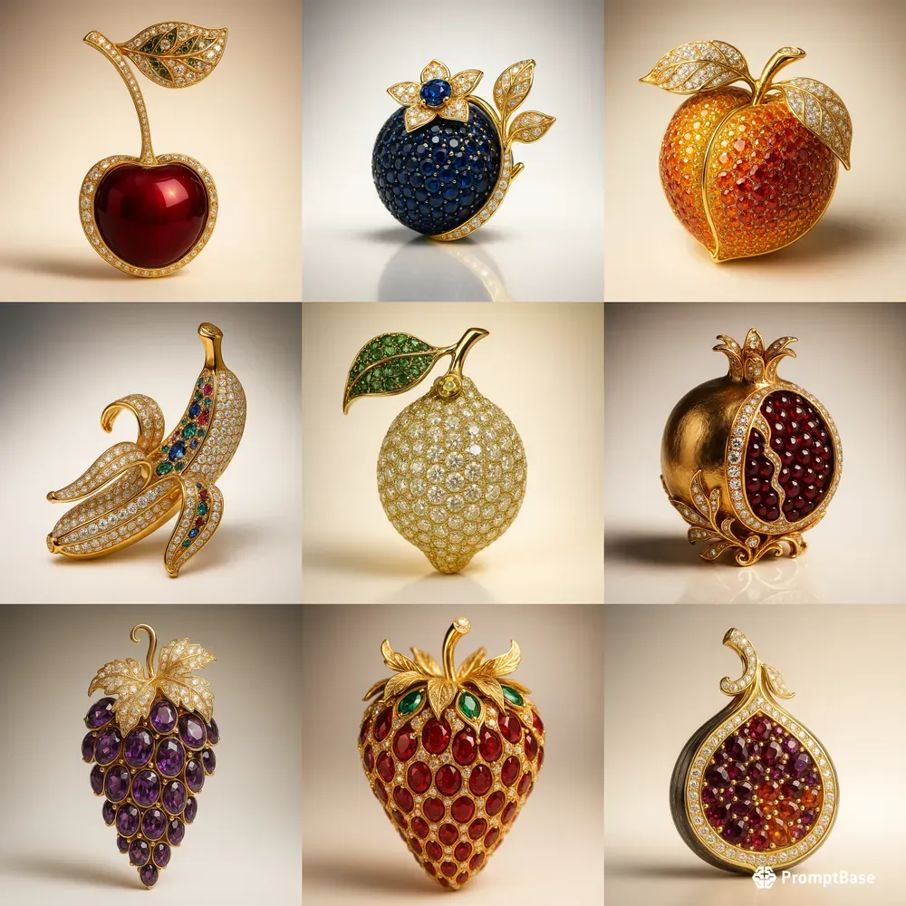 Luxury Fruit Jewelry Designs