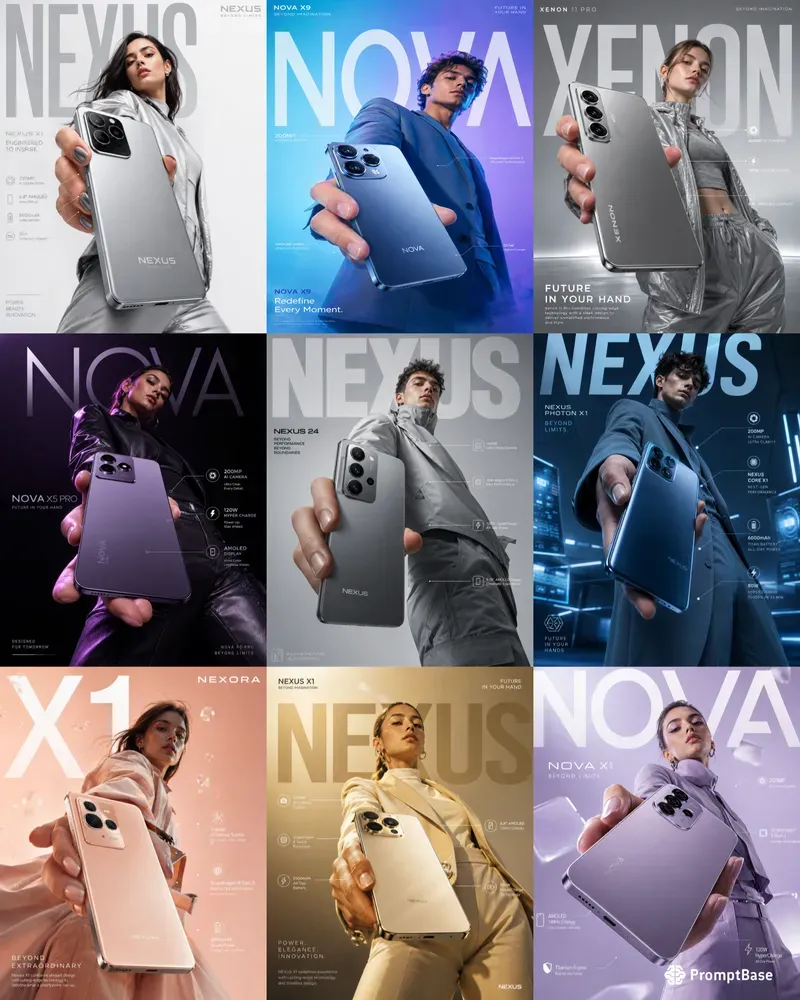 Premium Smartphone Ad Posters