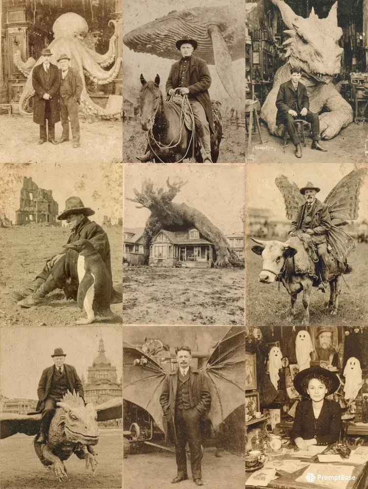 Vintage 1920s Sepia Photo Creators
