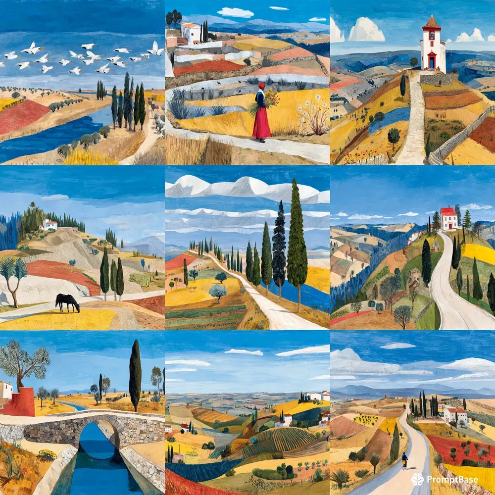 Mediterranean Landscape Paintings