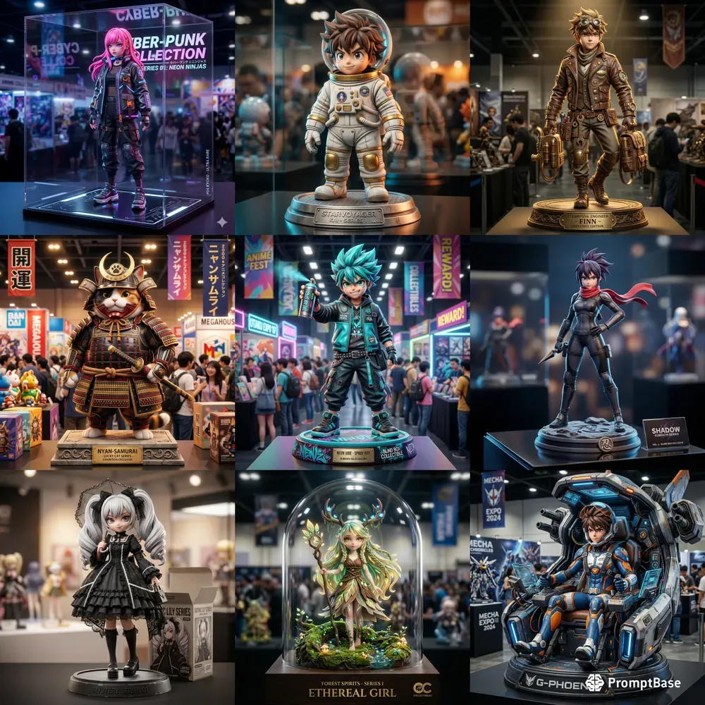 3D Anime Blind Box Collectibles