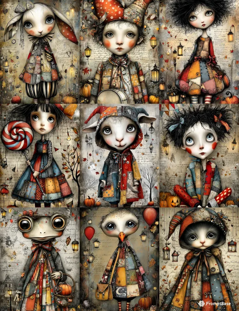 Spooky Halloween Character Junk Journals