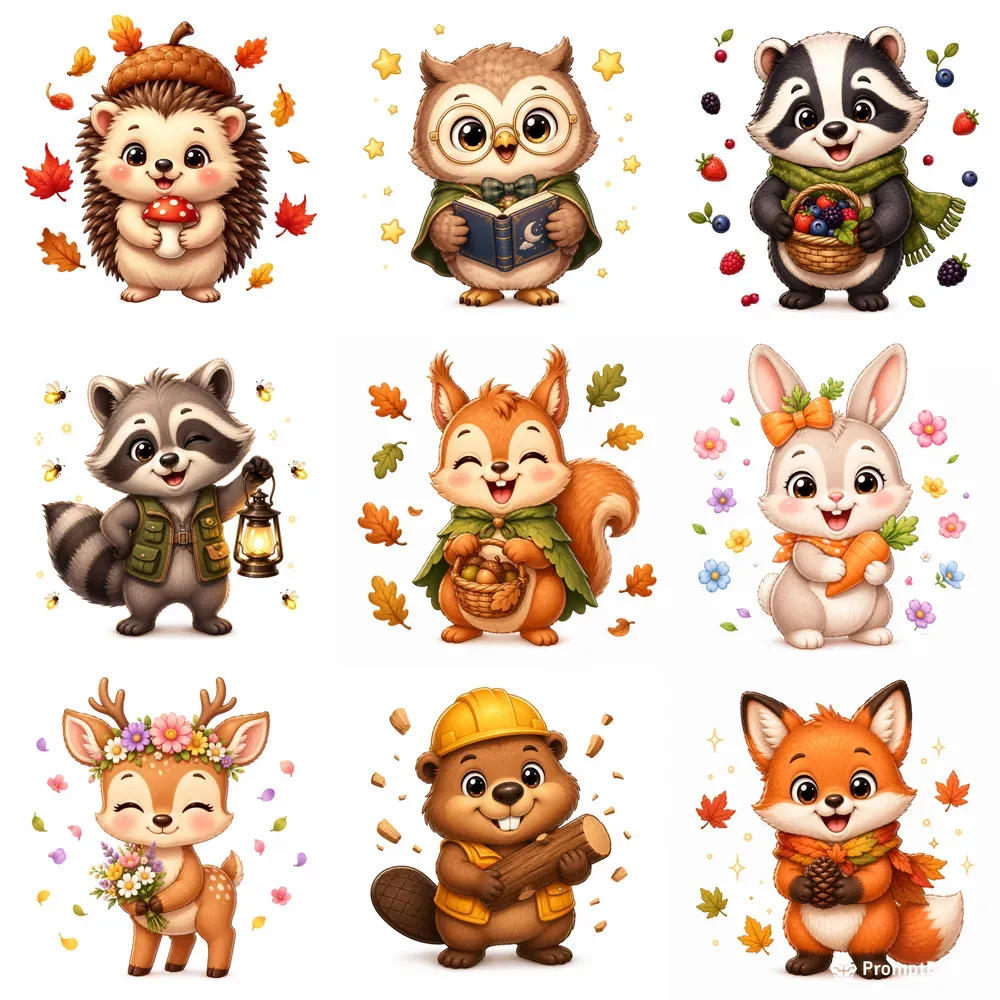 Woodland Animal Mascot Kits