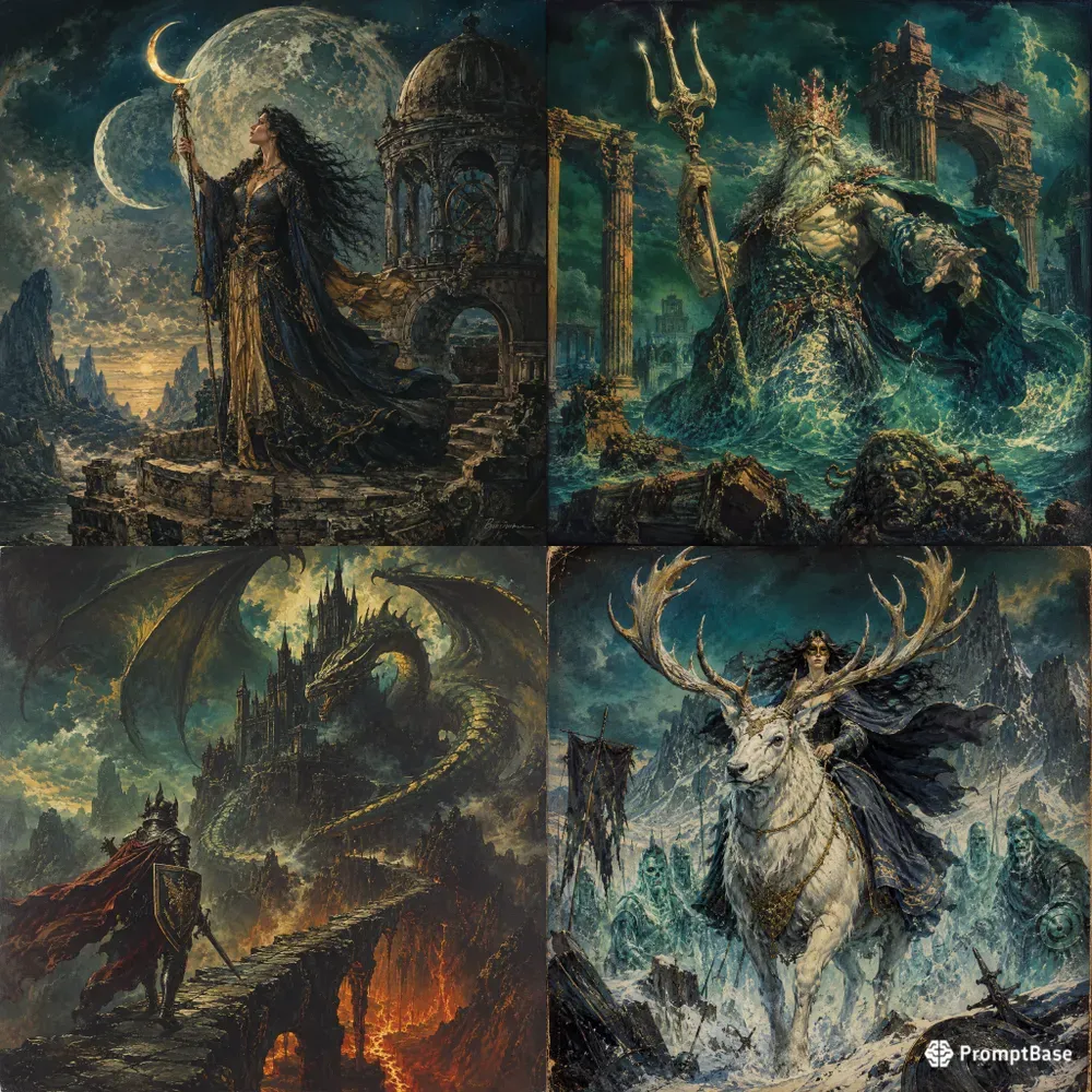 Dark Vintage Fantasy Covers