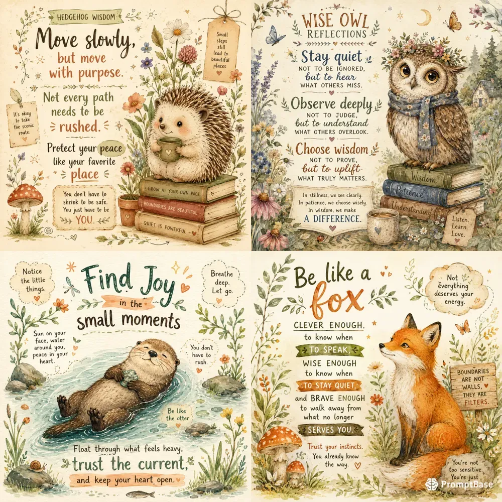 Cottagecore Wisdom Art Packs