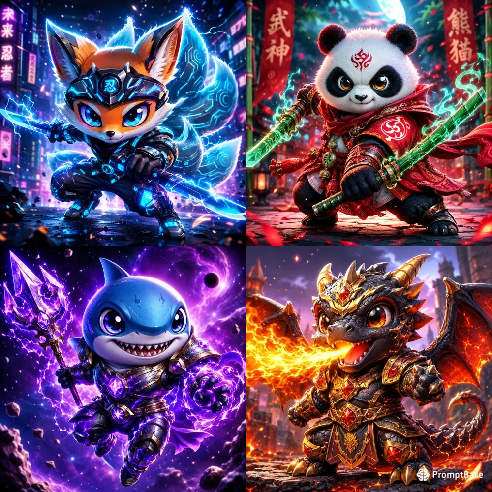 Epic Chibi Hero Mascots