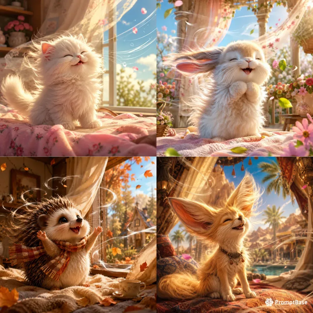Fluffy Breeze 3D Animals