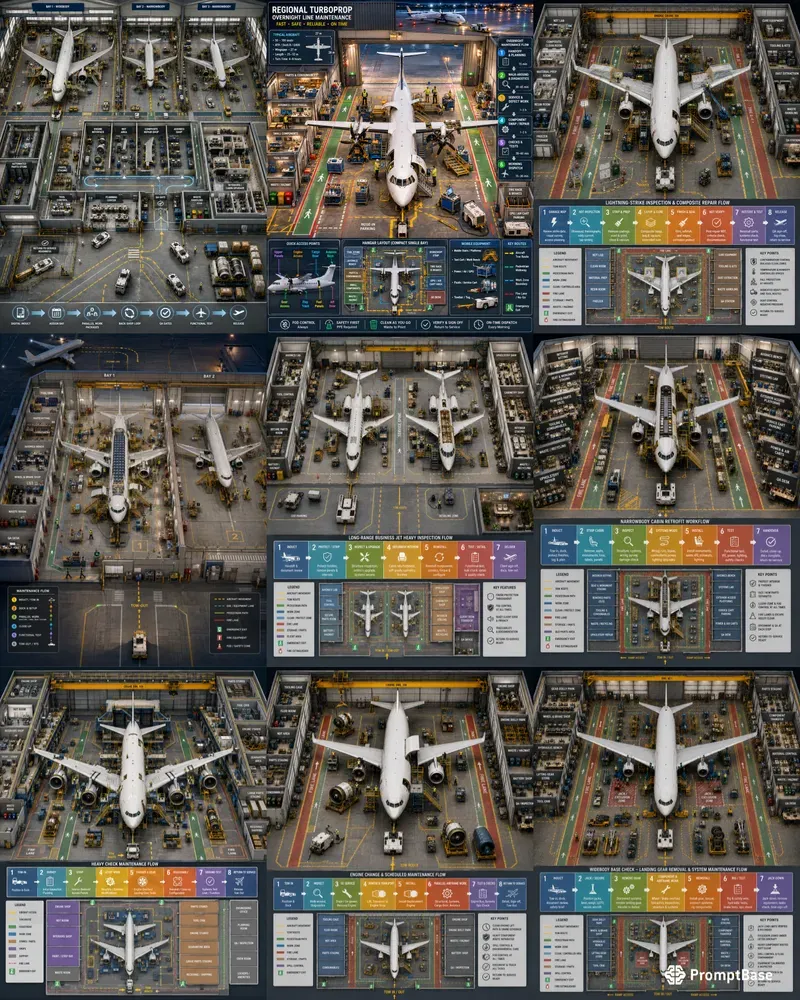 Aircraft Mro Hangar Maintenance Flows