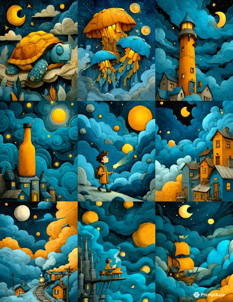 Whimsical Celestial Adventure Storybooks