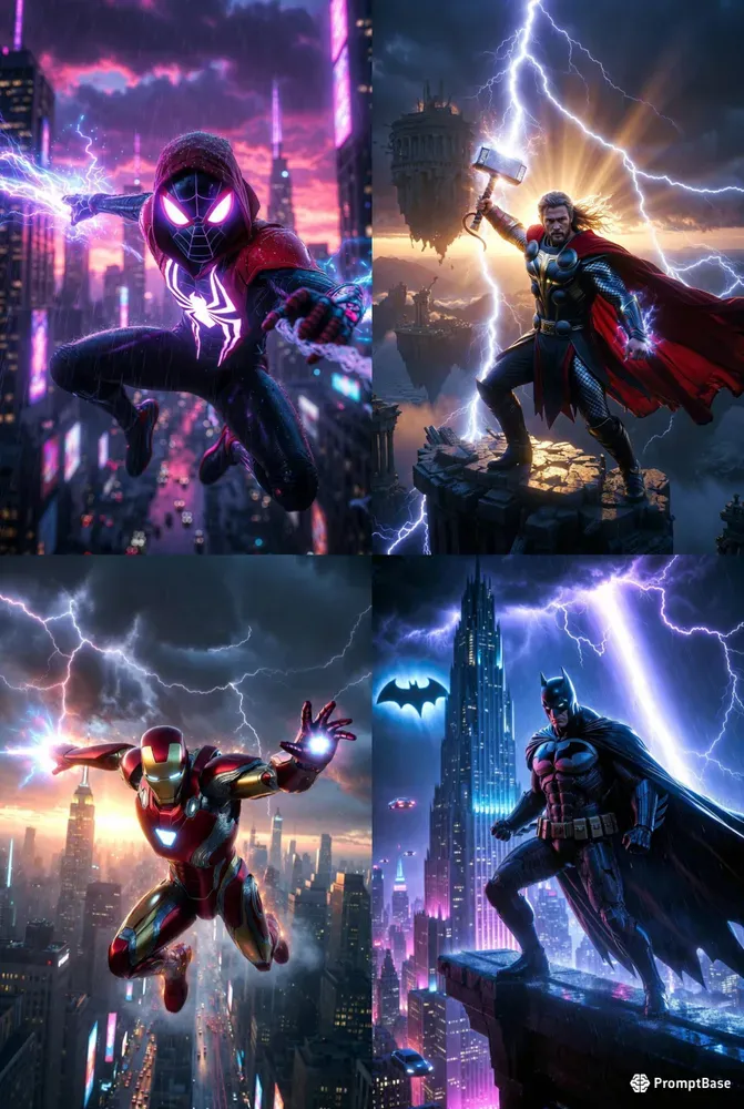 Epic Superhero Wallpaper Generator