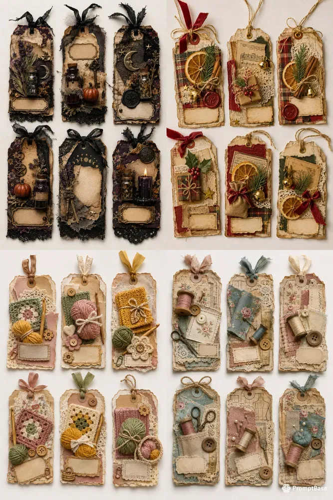 Mixedmedia Ephemera Tags