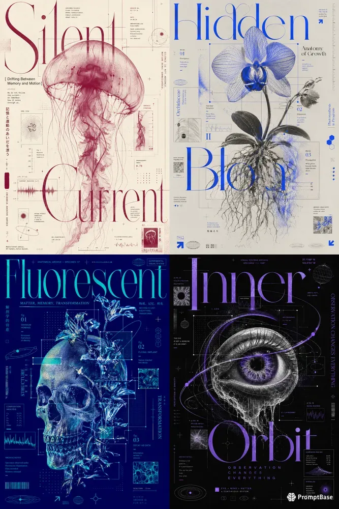 Experimental Biotech Editorial Posters