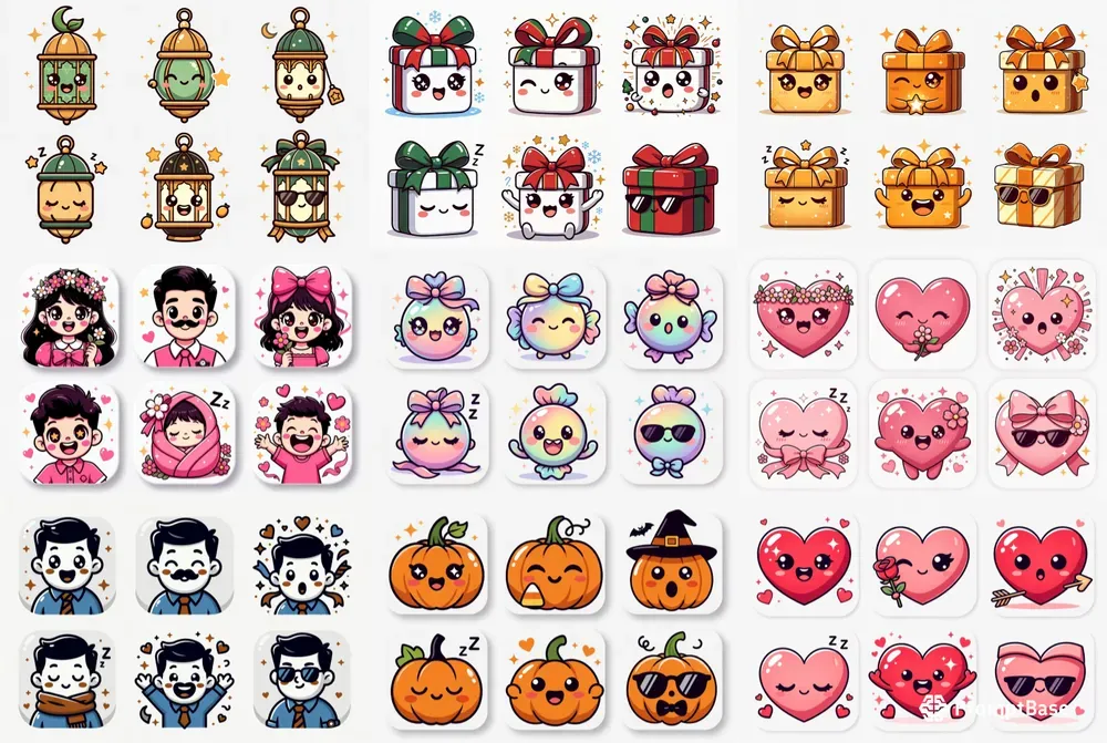 Cute Seasonal Icon Collection Generator