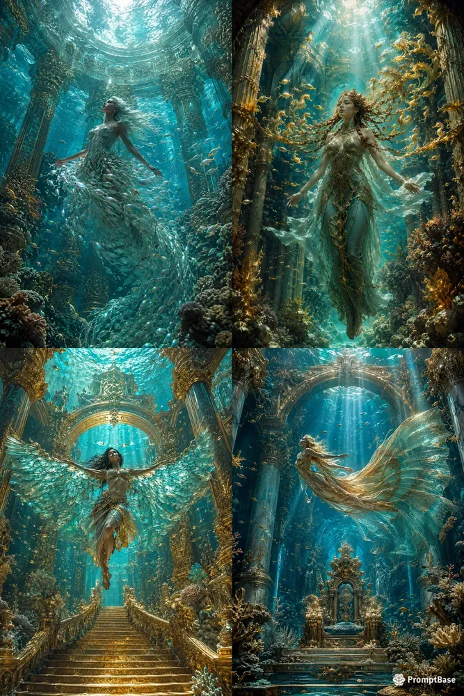 Golden Underwater Fantasies