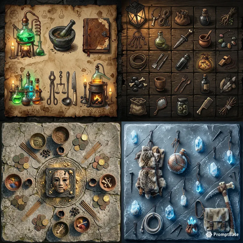 Tabletop Dungeon Prop Sheet Builders
