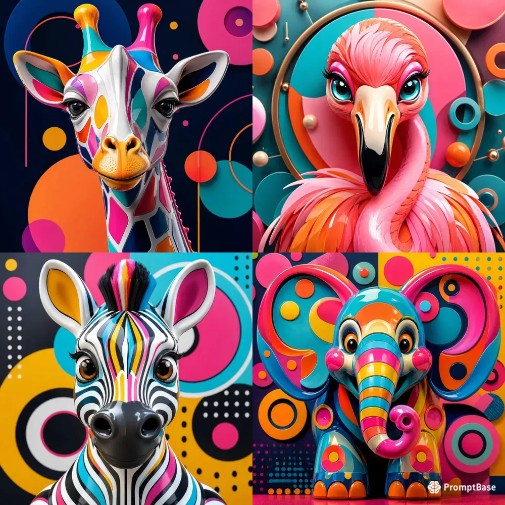 Pop Art Animal Portraits