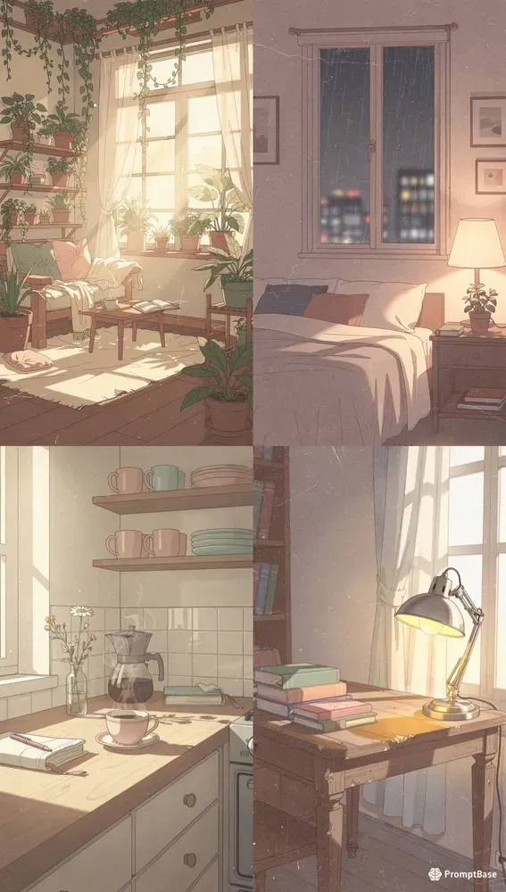 Lofi Anime Wallpaper Interiors