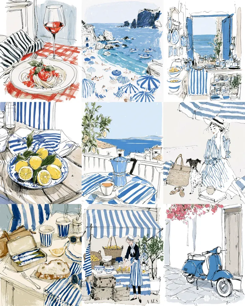 Dolce Vita Vol 4 Amalfi Sketchbooks