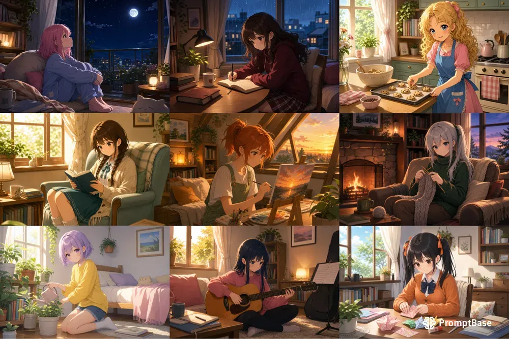 Anime Cozy Room Portraits