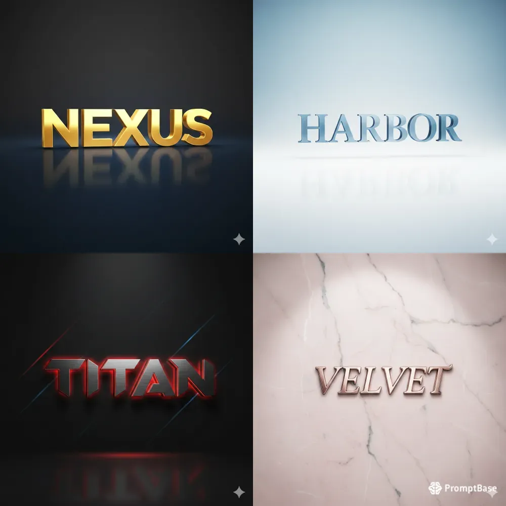 3D Premium Logo Generator For Industries