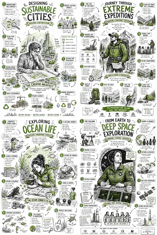 Hand Drawn Life Story Infographics