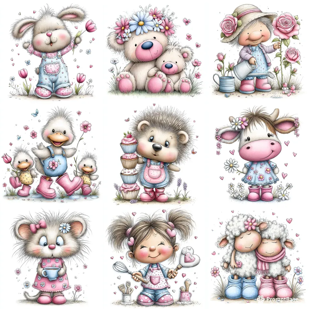 Spring Mothers Day Heirloom Clipart