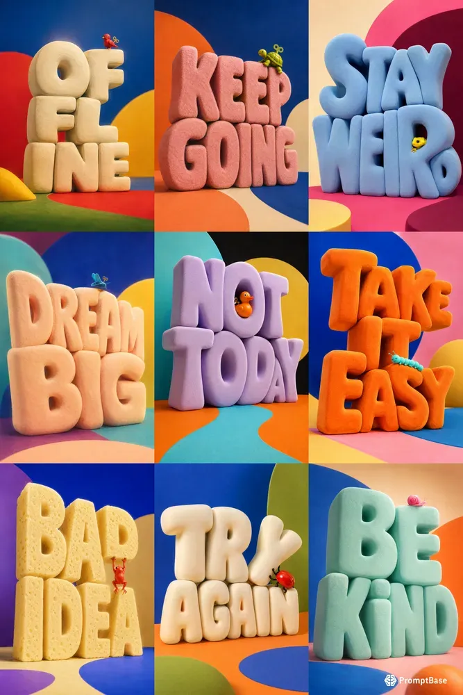 Colossal Type Playground Posters