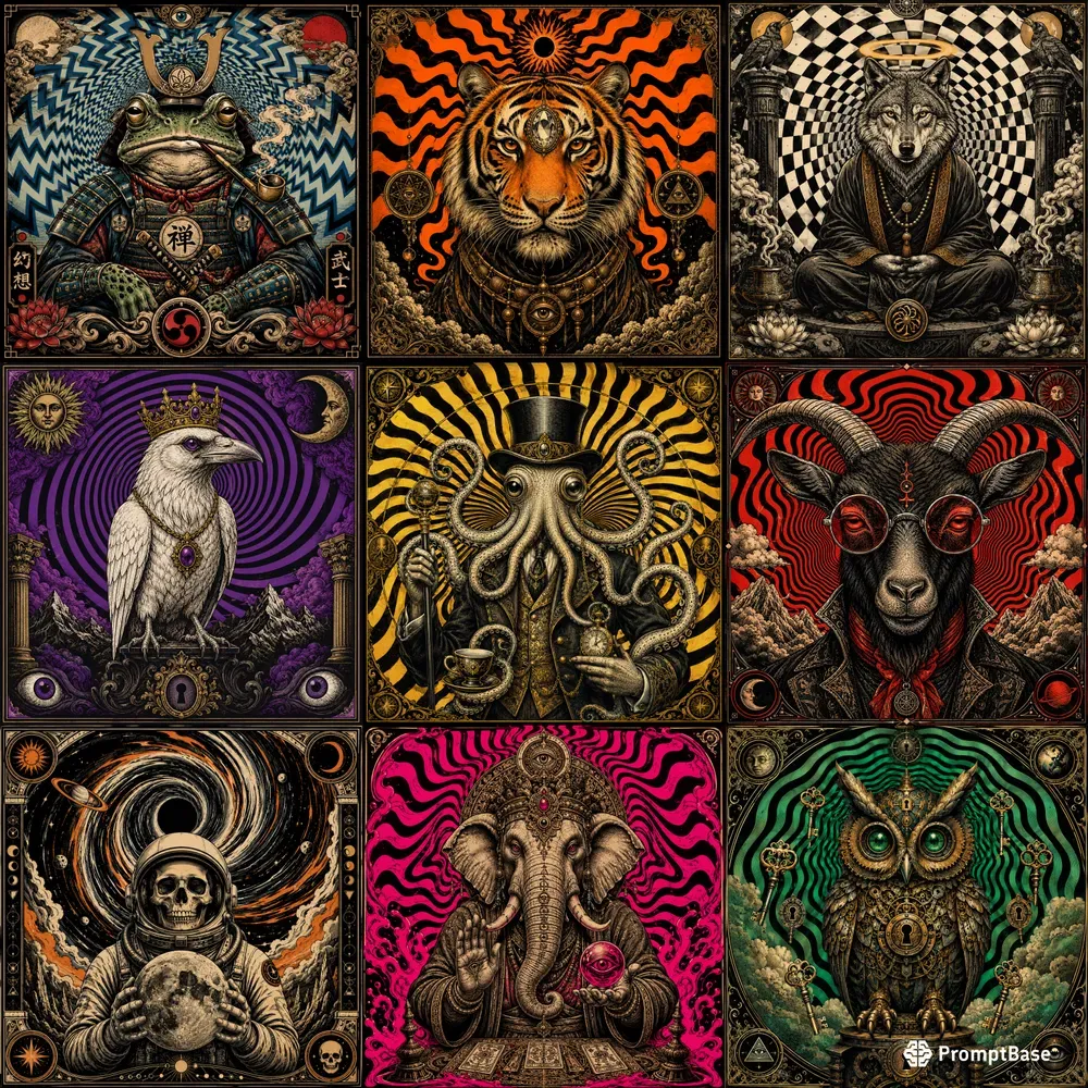 Premium Surreal Psychedelic Poster Art