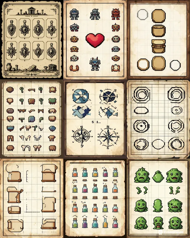 Pixel Relic Poster Icons