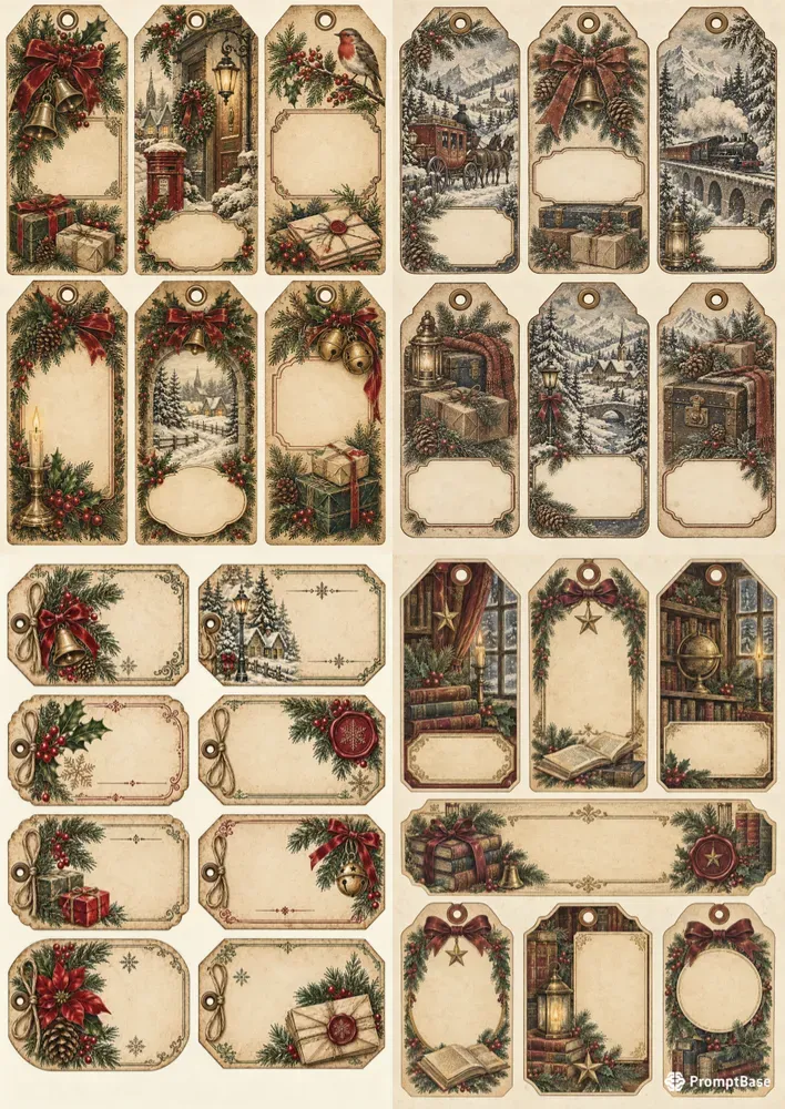 Victorian Christmas Ephemera Generator