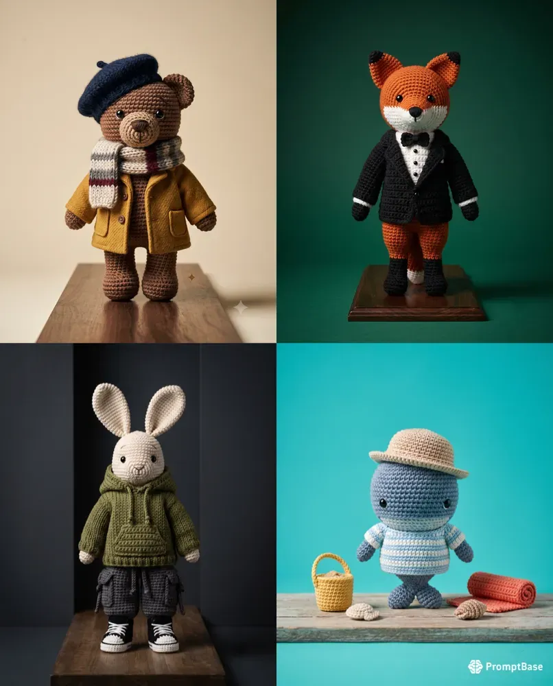 Amigurumi Crochet Fashion Editorials