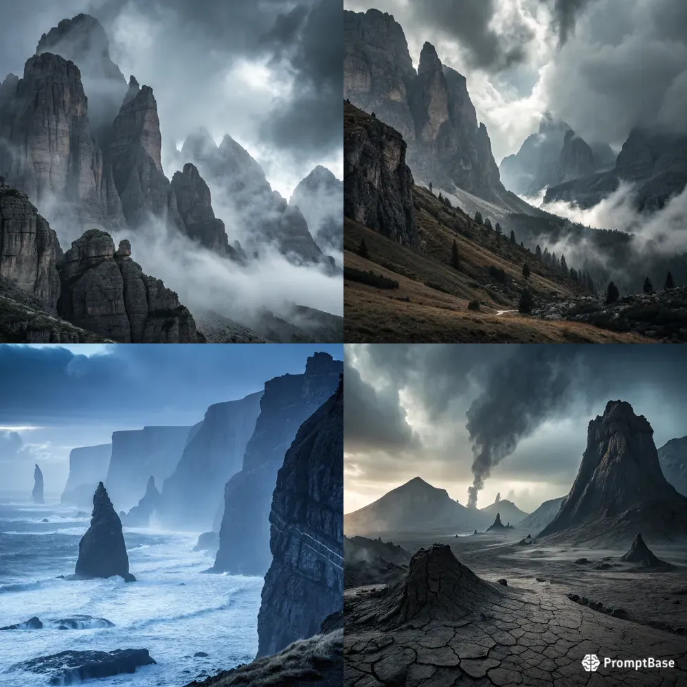 Moody Cinematic Mountain Landscapes