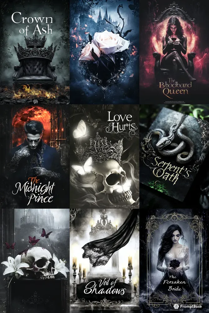 Dark Gothic Fantasy Book Covers