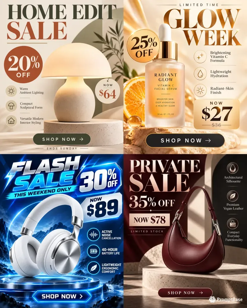 Ecommerce Sale Ad Posters