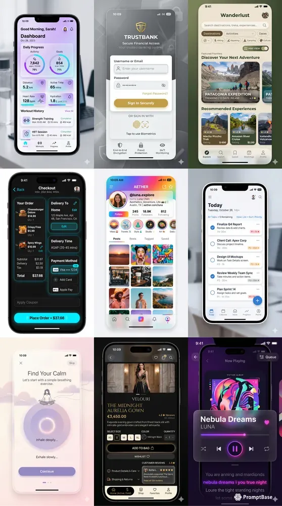 Mobile App UIux Designs